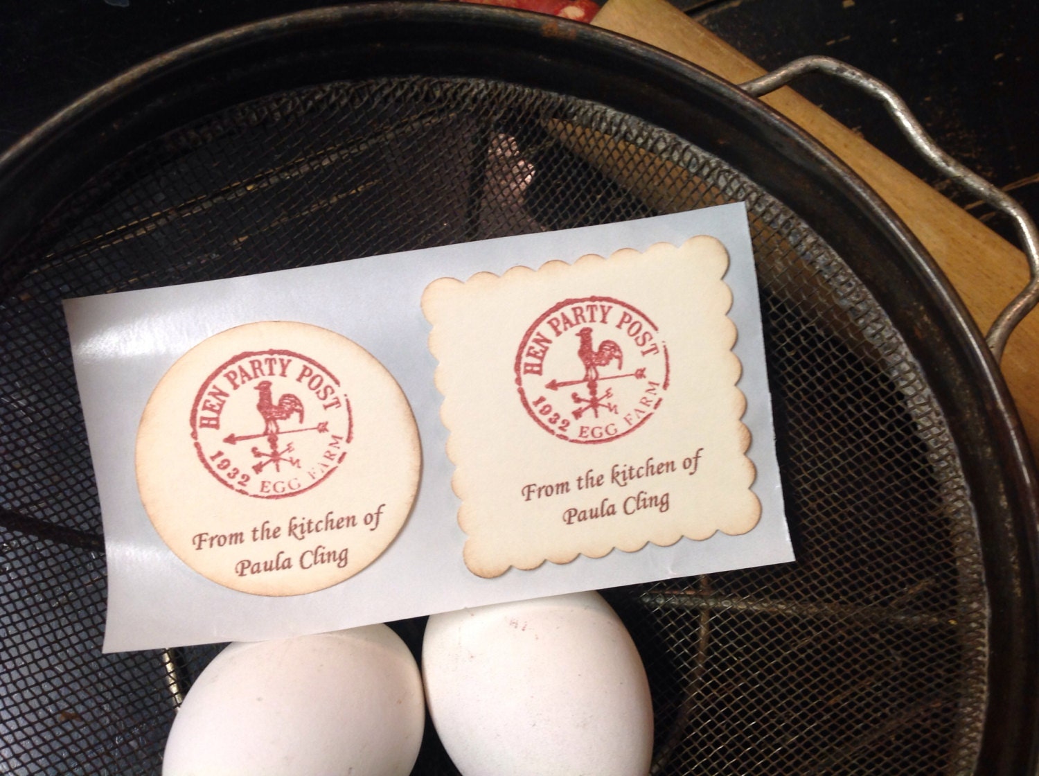 Personalized kitchen stickers kitchen labelsrooster Set of Etsy