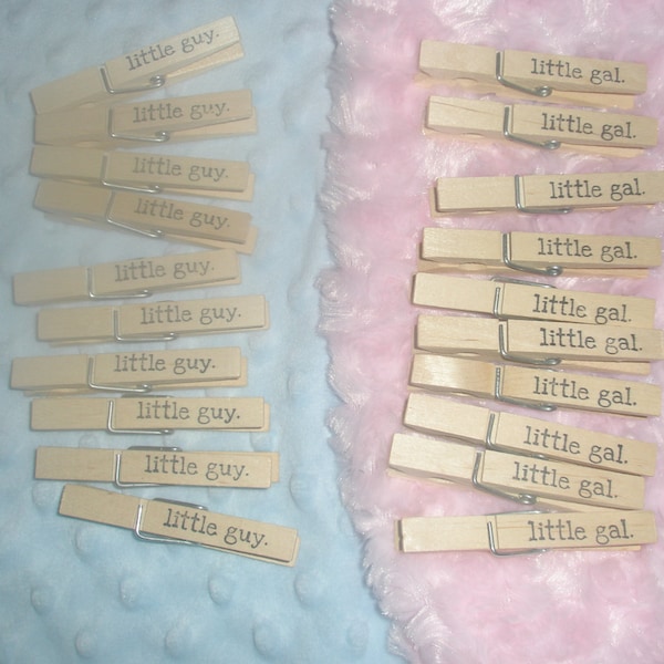 Baby Shower Clothes pins-Baby shower decorations-Baby favors-Set of 10