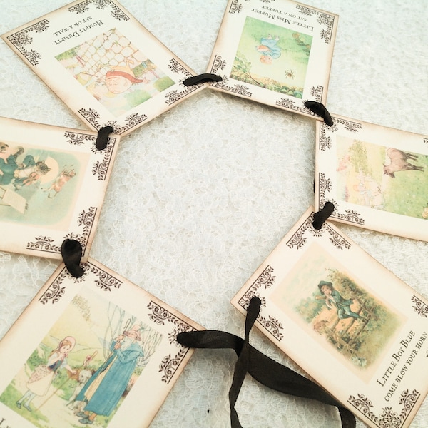 Nursery Rhyme Banner-Baby Shower Banner-Storybook Banner-Nursery Rhyme Shower