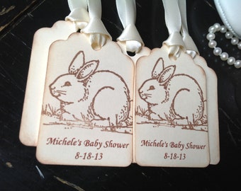 Customized Name and Date Baby Shower Thank You Tags-Birthday Favor Tags