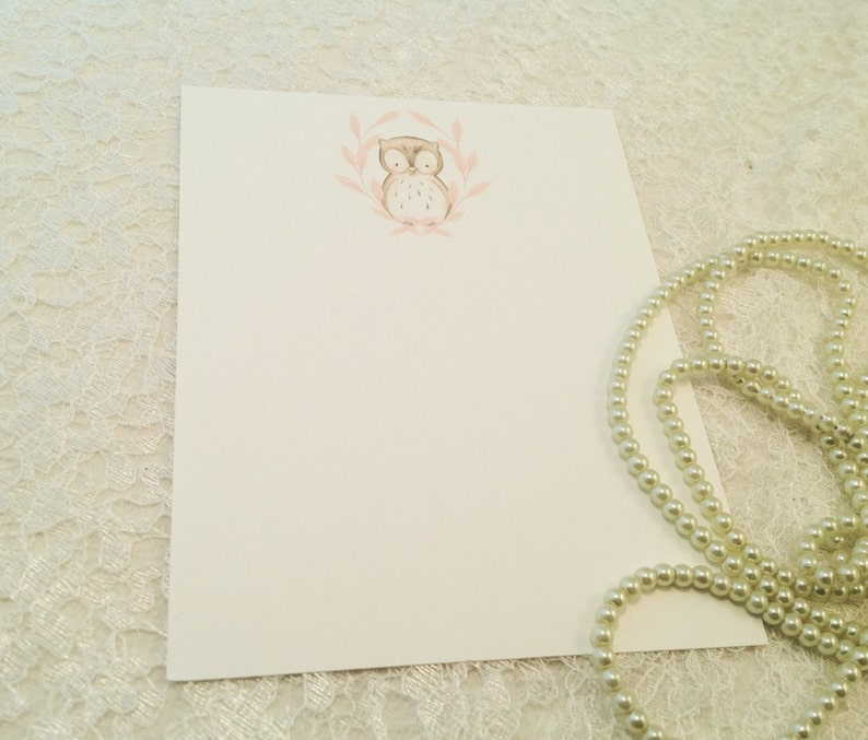 Blank note cards-Owl stationery and cards-All occasion notes-Set of 10