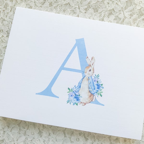 Peter Rabbit Thank You Note Cards-Baby Shower Thank You Notes-Peter Rabbit cards-Set of 10