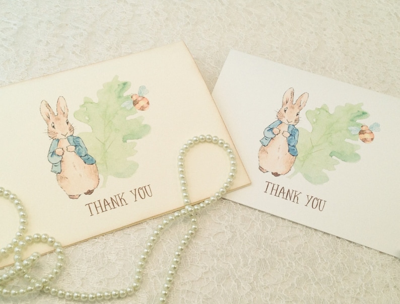 Peter Rabbit Note Cards-baby and Birthday Thank You Card and Note Card ...