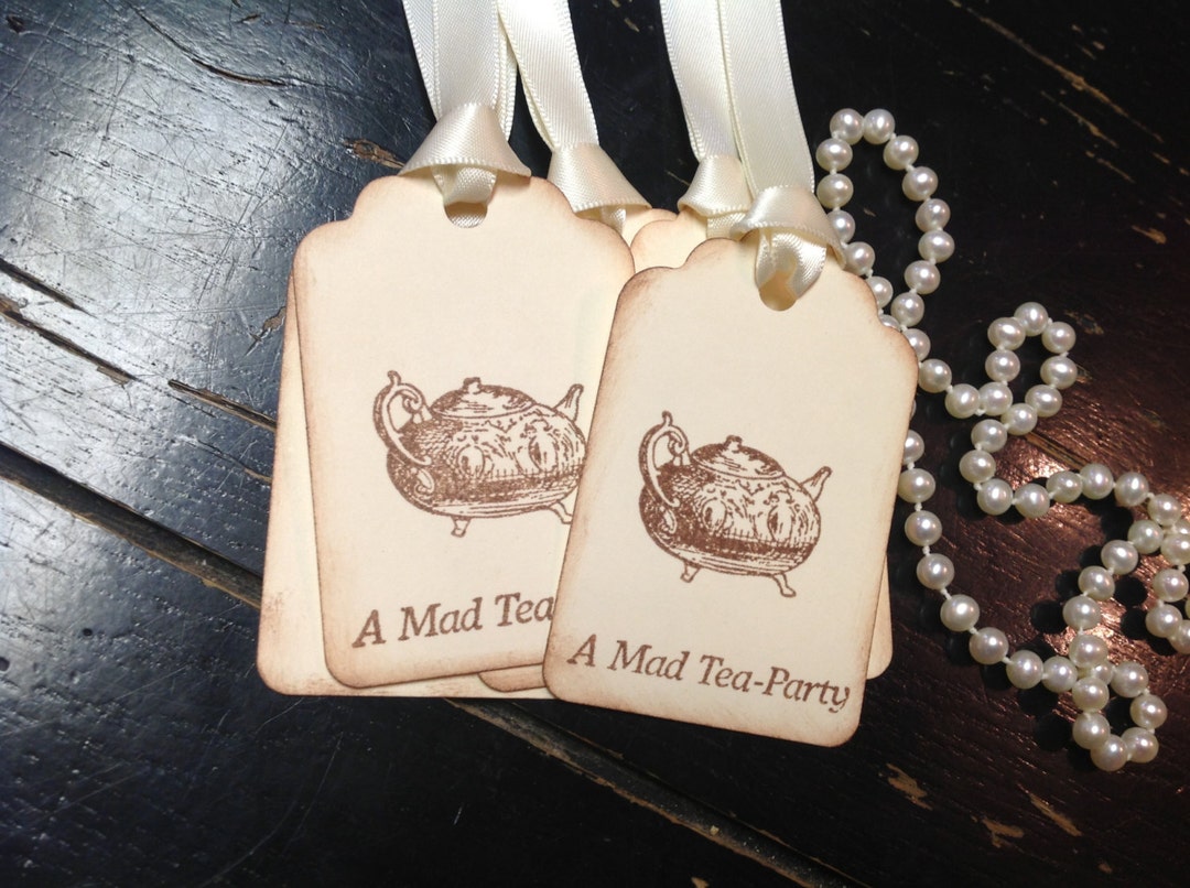 Teapot Gift Tagstea Party Favors Princess Treats Tea Party Etsy