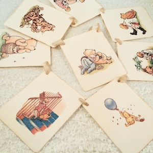Winnie the Pooh Baby Shower Birthday Banner-Pooh Banner Garland Bunting-Classic Pooh Banner Sign