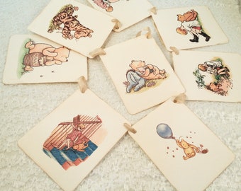 Winnie the Pooh Baby Shower Birthday Banner-Pooh Banner Garland Bunting-Classic Pooh Banner Sign