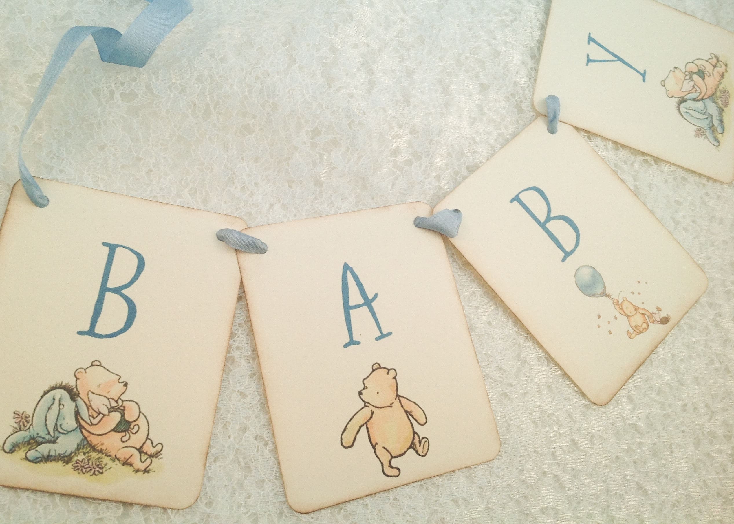 I Winnie the Pooh Baby Boy BannerClassic Pooh Baby Boy Shower Etsy