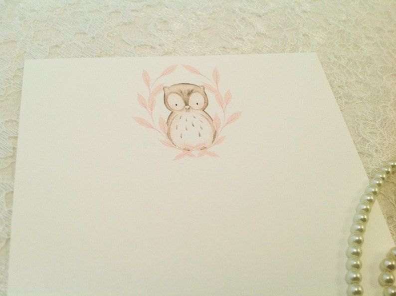 Blank note cards-Owl stationery and cards-All occasion notes-Set of 10