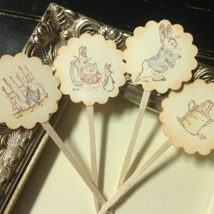 Cupcake Toppers Picks Peter Rabbit-set of 12 image 3