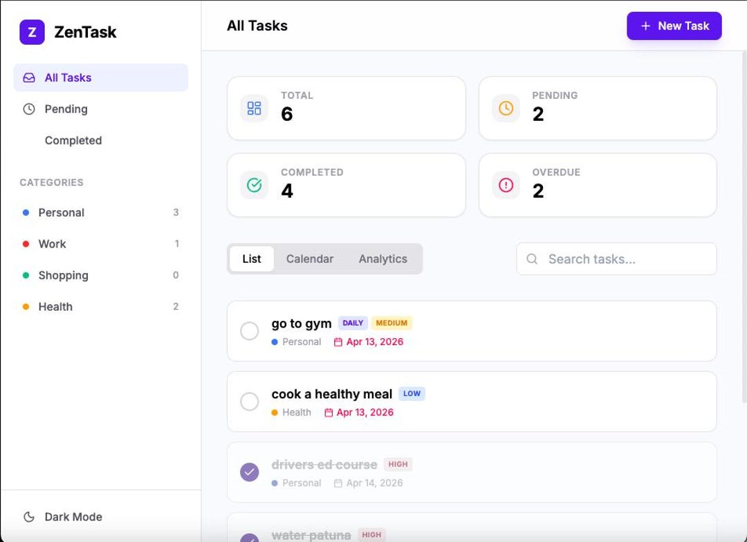 Task Tracket Website View Daily Task Tracker & Logger HTML App | Printable Productivity Tool ...