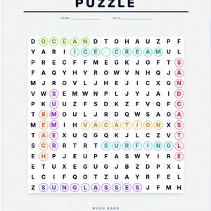 Custom Word Search Generator Printable | Create Your Own Puzzle | Teacher Worksheet Maker | Kids Activity Game | Instant Download HTML App