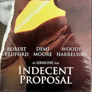 Una propuesta indecente (VHS, 1993) Robert Redford Demi Moore Woody Harrelson Como nueva