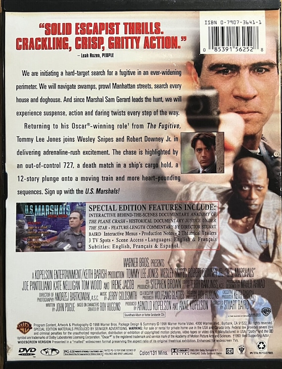 U.S. Marshals (DVD, 1998, Special Edition) Tommy Lee Jones