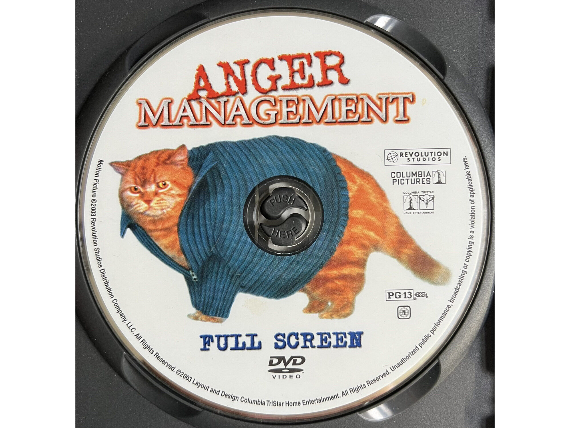 Anger Management (DVD, 2003) Full Screen Jack Nicholson Adam