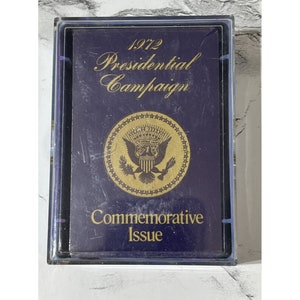 RARE édition commémorative de la campagne présidentielle de 1972 Cartes à jouer McGovern