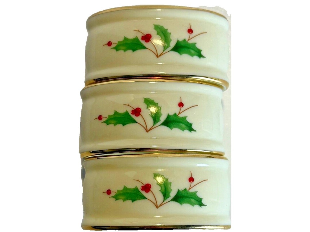 Lenox christmas napkin rings