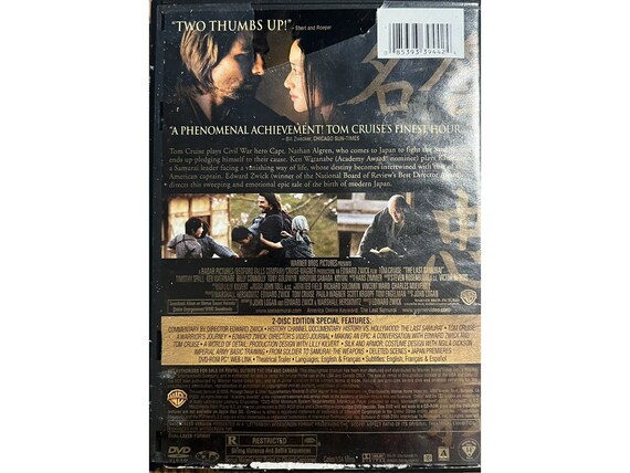 The Last Samurai (DVD, 2003, 2 Disc Widescreen Ed.) Tom