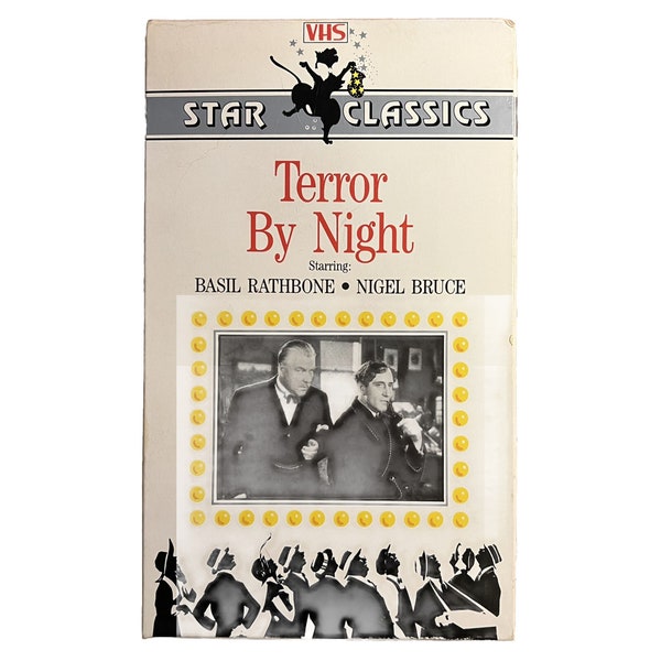 Terror by Night: Sherlock Holmes (VHS 1986, 1946 Film) Basil Rathbone RARE