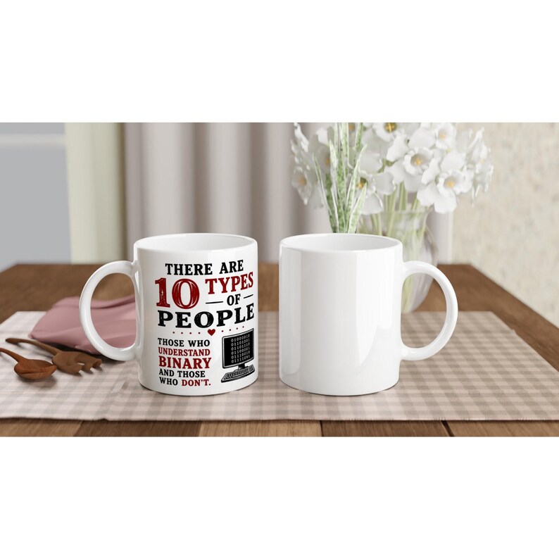 Binary Code Coffee Mug, Funny Programmer Mug, Computer Science Gift, Coding Coffee Mug, Geek Gift, IT Professional Mug image 4