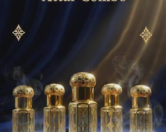 5-Piece Luxury Men's Attar Set – Alcohol-Free Oil Perfume Combo