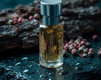 Blue Midnight Azure Attar Perfume Oil | Alcohol-Free Musk, Incense, Sandalwood Fragrance
