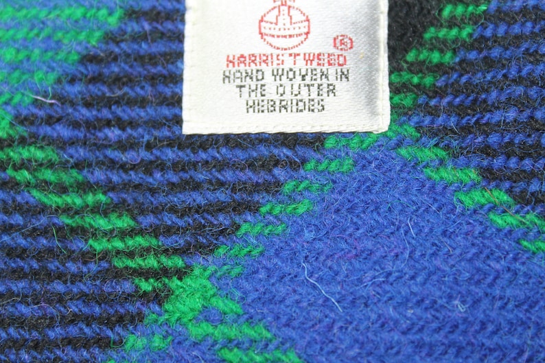 greenblueblack Mackay Tartan change purse coin purse HARRIS TWEED purse