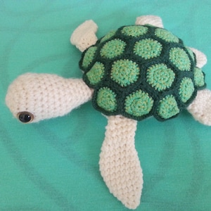Crochet PATTERN PDF Amigurumi Sea Turtle Realistic Turtle Tortoise