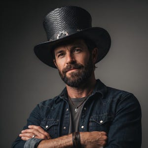 Black Snakeskin Leather Top Hat | Python Embossed Crossed Pistols Cap | Western Biker Headwear