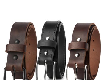 Handcrafted Full Grain Leather Belt English Bridle Veg Tan Heavy Duty Custom Sizes Available