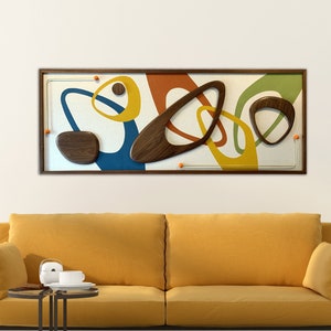 Mid Century Modern Wall Art | Witco Inspired  -  The Candice 60x24" | Modern Retrograde