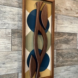 Mid Century Modern Wood Wall Art | Witco Inspired - The  Donna 10x25 & 16x40&quot; | Modern Retrograde