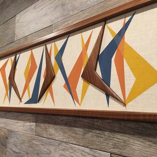 Mid Century Modern Wall Art | Witco Inspired - The Sydney III 48x12 & 60x18" | Modern Retrograde