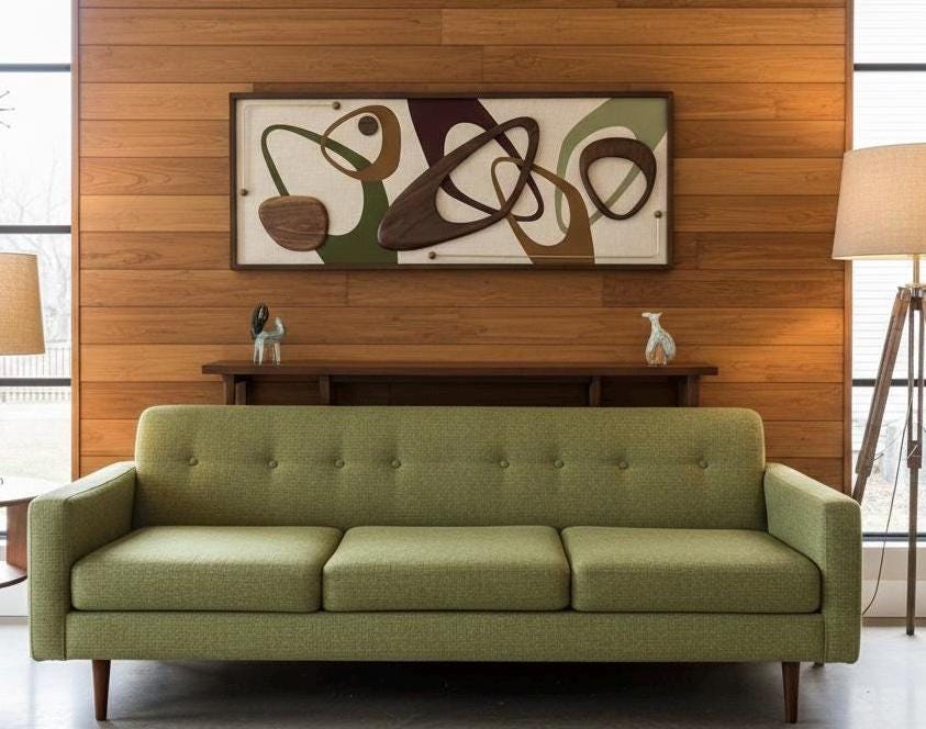 Mid Century Modern Wall Art | Witco Inspired - the Candice II