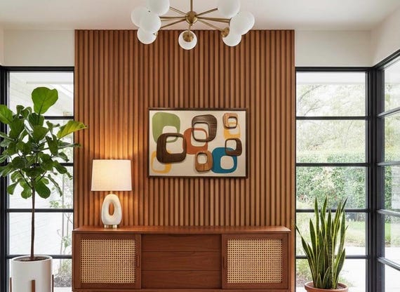Mid Century Modern Wall Art | Witco Inspired - the Woodward 40x23