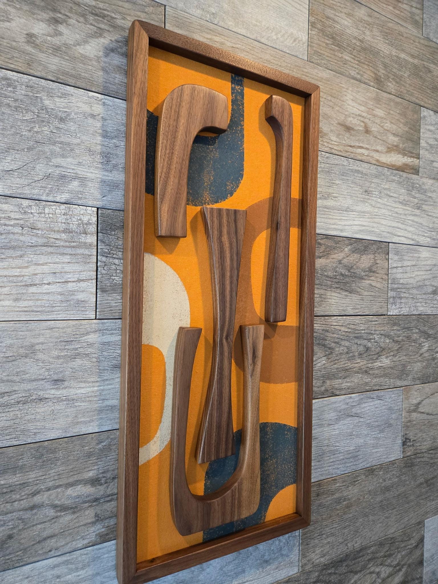 Mid Century Modern Wood Wall Art | Witco Inspired - the Emily