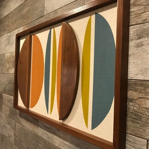 Mid Century Modern Wall Art | Witco Inspired - The Palmer 32x18" | Modern Retrograde