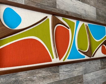 Mid Century Modern Wall Art | Witco Inspired - The Laurie III 50x17" | Modern Retrograde