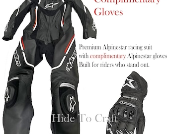 Alpinstar Motorcycle Leather Racing Suit – Durable Leather, Ultra Protection, Moto Suits