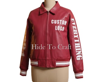 GFE765 “Everything” Leather Varsity Jacket