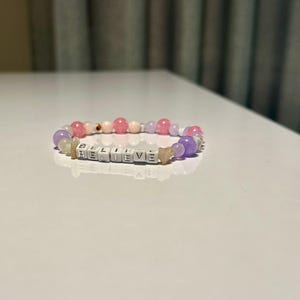 Believe (or custom) Statement Beaded Bracelet