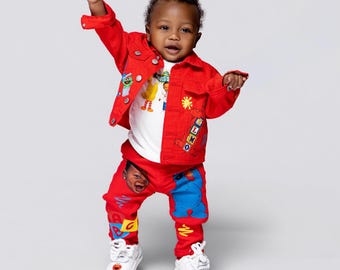 Aangepaste tweedelige kinderset ELK THEMA