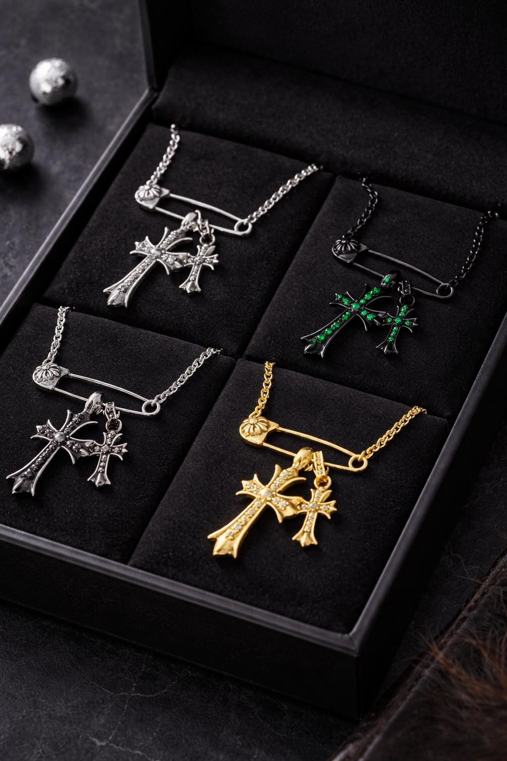 Chrome hearts necklace safety pin - Etsy 日本