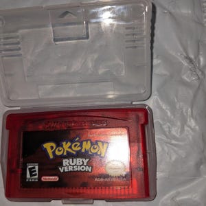 Pokemon Ruby Game Boy Gameboy Advance GBA Cartridge
