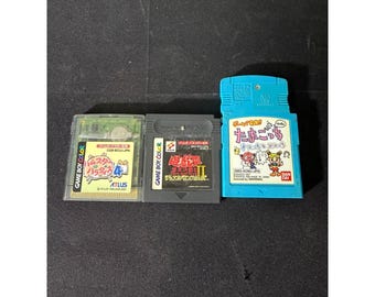 Nintendo Game Boy Color Japan Import 3 Game Lot Hamster Yu-Gi-Oh Tamagotchi Good