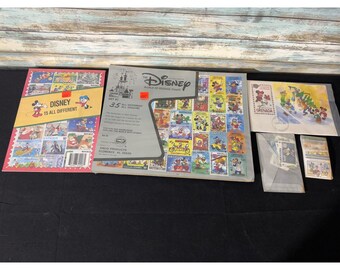 Disney Postage Stamp Lot OS Multicolor NEW Vintage Grenada Antigua Sets
