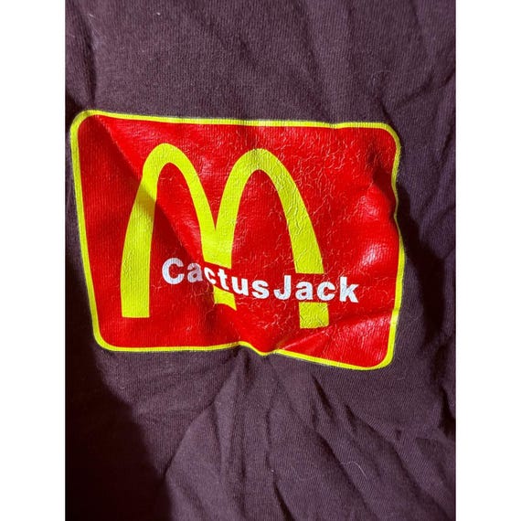 Cactus Jack Mcdonald's T-shirt XL Brown Excellent Travis Scott