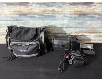 JVC Compact VHS Camcorder GR-AX74U Black Good 12x Zoom Bundle Ambico Bag Tape
