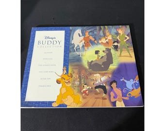 Disney Buddy Collection Art Print Set OS Aladdin Lion King Portfolio 6 Prints