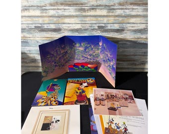 Disney Disneyana Pin Trading Convention 1994 OS EUC Vintage Ephemera Set Art