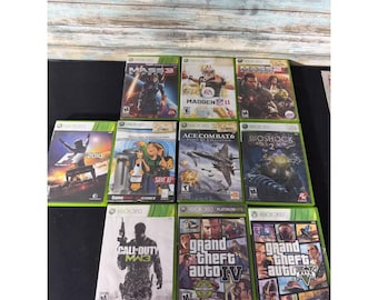 Microsoft Xbox 360 Game Lot 10 Games Green EUC GTA V Call of Duty Mass Effect